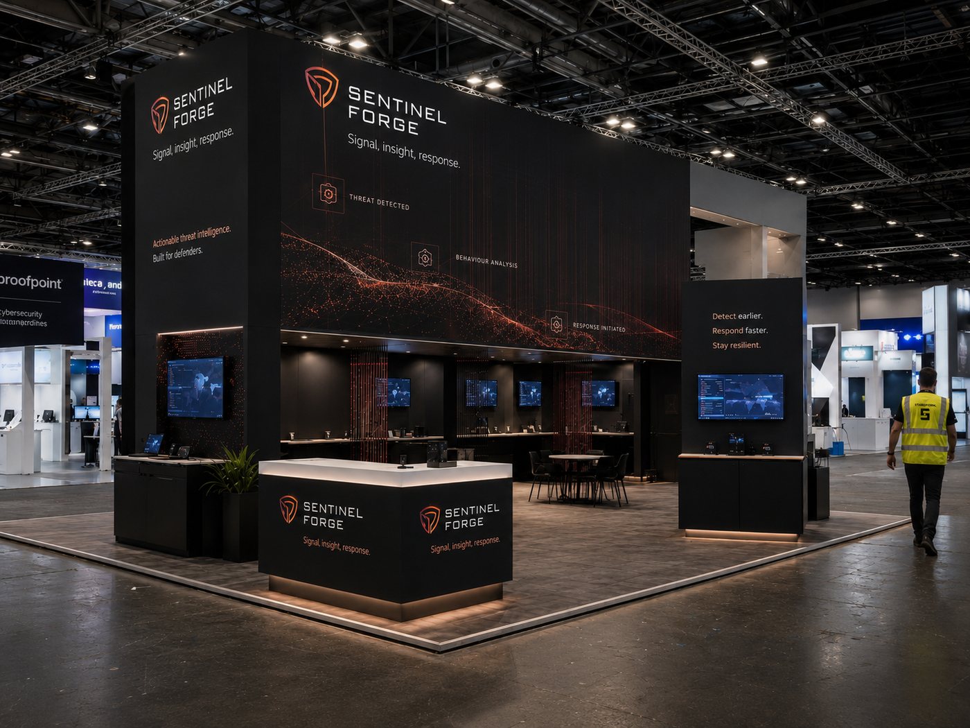 Sentinel Forge exhibition stand built by Standform